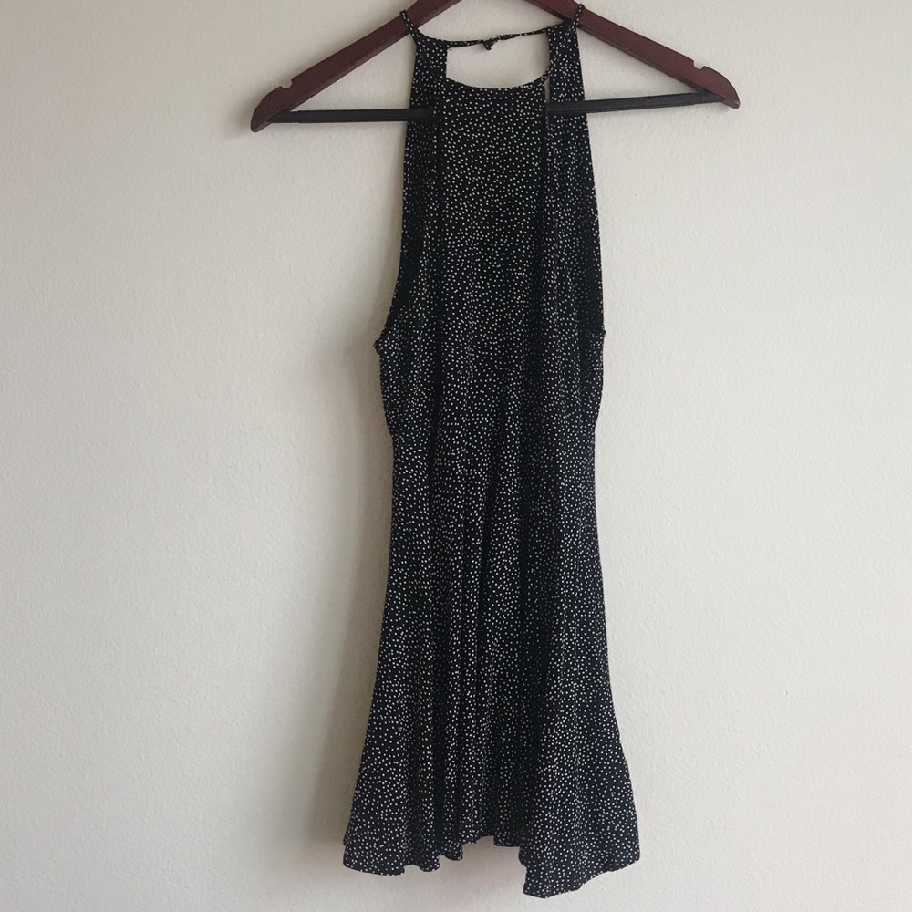 polka dot mini dress